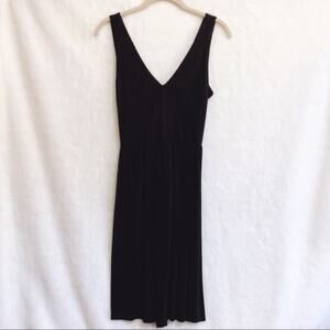 LOFT Black Cross Back Sleeveless Dress